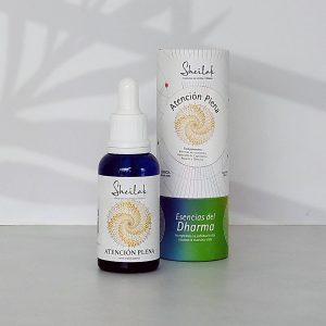 Frasco del producto de la esencia del dharma atención plena